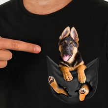 Load image into Gallery viewer, German Shepherd In Pocket T Shirt

