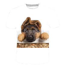 Load image into Gallery viewer, 3D Print Women Men German Shepherd Dog Cute Dogs Tshirt

